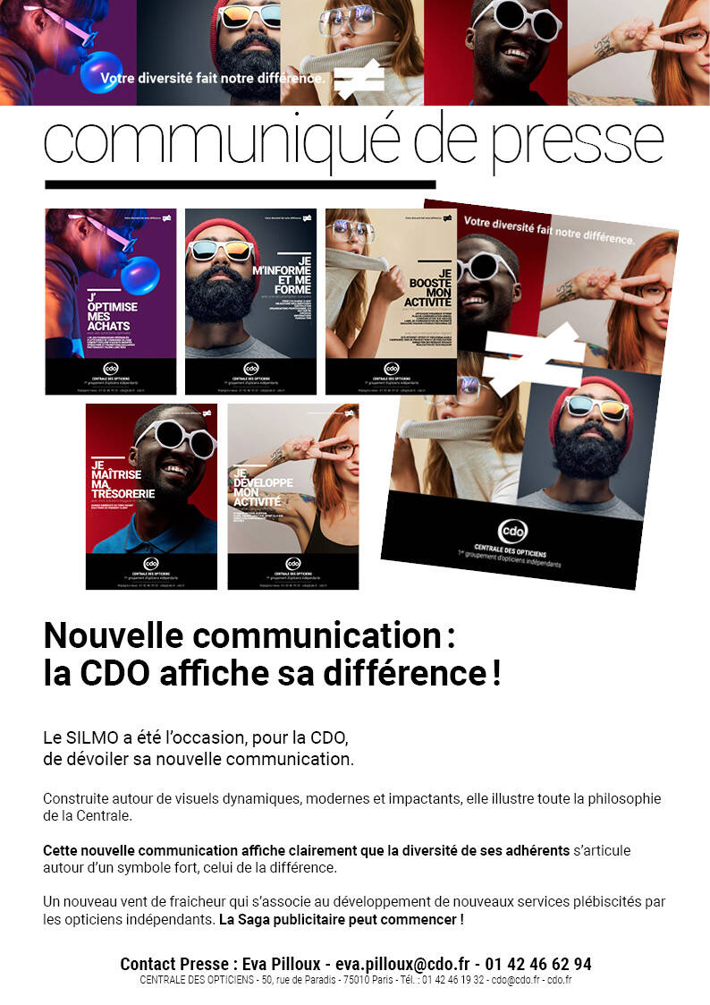 Nouvelle communication : la CDO affiche sa différence !